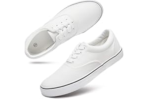 yageyan Men’s Low Top Canvas Walking Shoes Lace-up Fashion Sneakers Casual