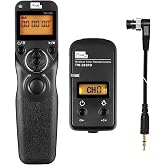 Pixel TW283-DC0 Intervalometer Remote Shutter Release Compatible with Nikon | Remote for Nikon Z8 Z9 D3 D810A D3s D4 D5 D6 D800 D850 D810A D810 D700 D500 D300 D300s D200 F100 F90 F6 F5 N90s D1X D2H
