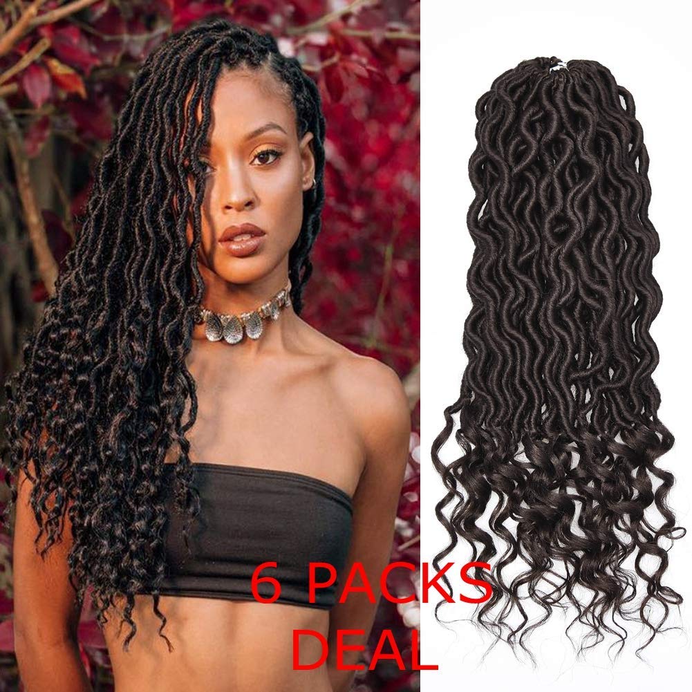 Buy 18 4 Fqning 6pcs Lot Faux Locs Crochet Hair With Curly