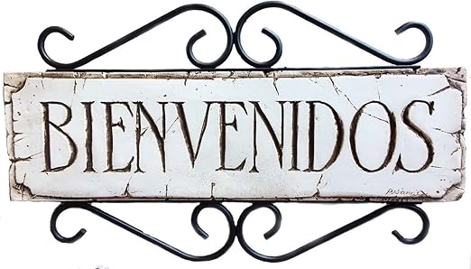 Amazon Com Piazza Pisano Spanish Decor Welcome Sign Bienvenidos