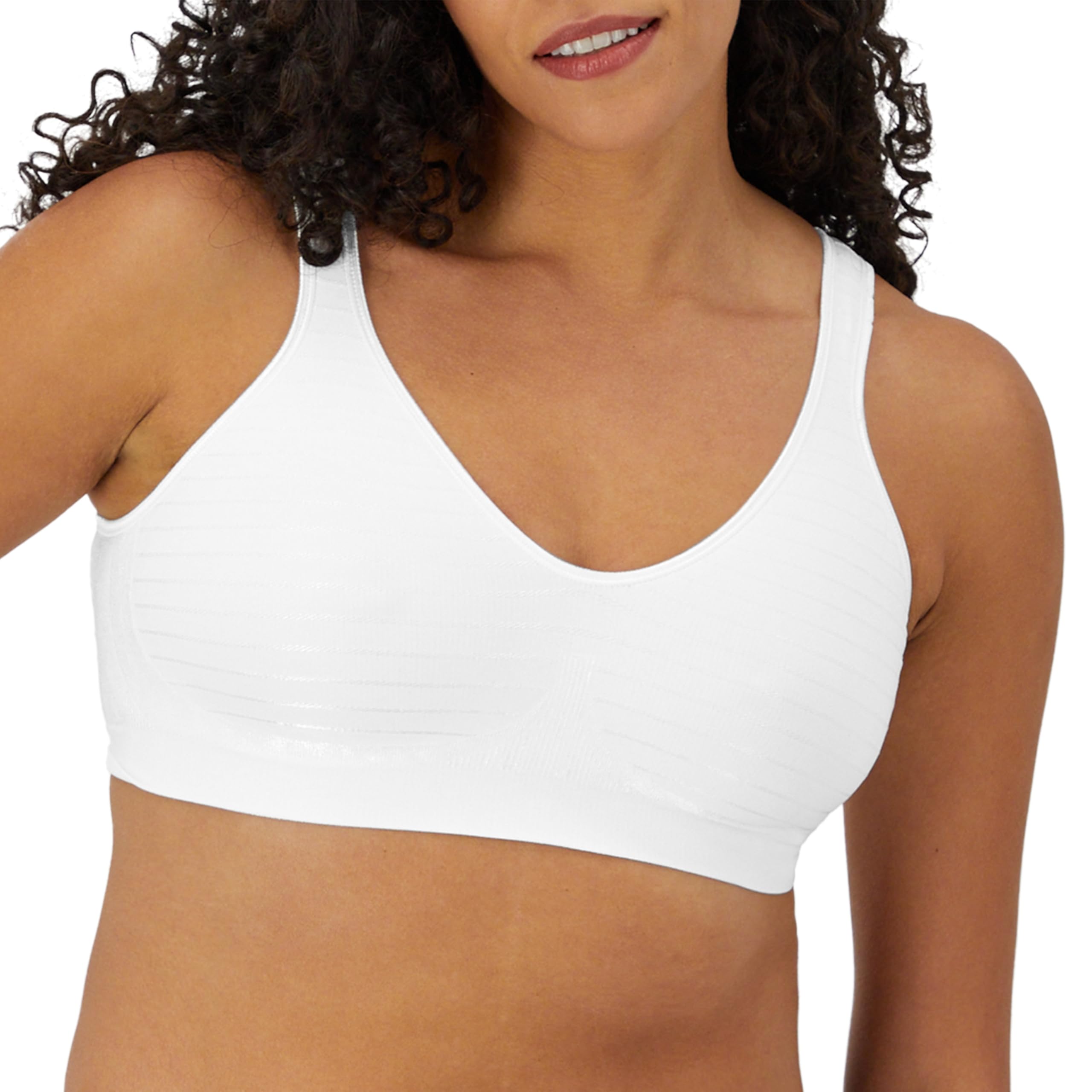 Photo 1 of Bali Women's Wireless Bra, Comfort Revolution Seamless T-Shirt Bra, ComfortFlex Fit, Moisture-Wicking