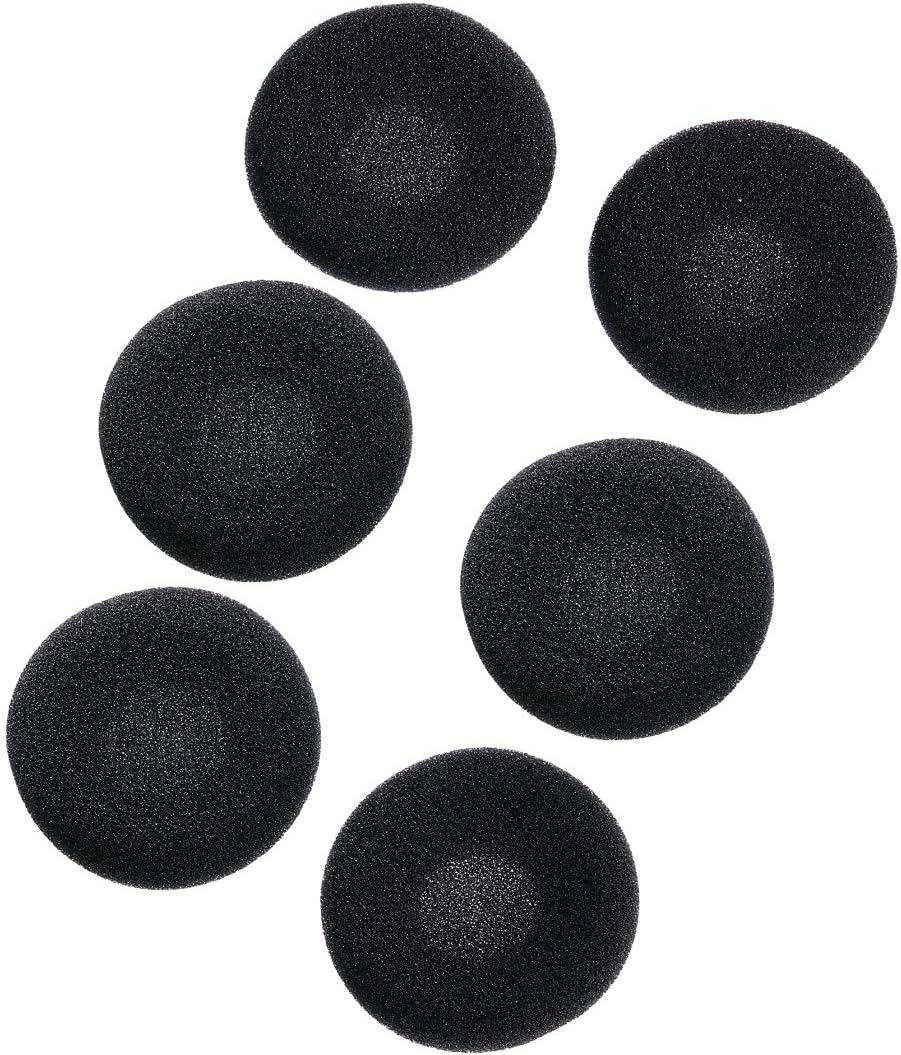 Thomson HED15N Replacement Headphone Ear Pads (Pack of 6), Schwarz