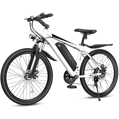 Loeook Electric Bike for Adults, 26" Ebike with 1000W Peak Motor, 21.7MPH 50Miles Electric Mountain Bike with 48V Removable Battery, Adjustable Stem, 21-Speed, Front Suspension, UL 2849 Certified