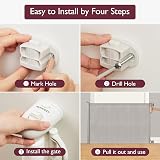 momcozy Retractable Baby Gate 71in Wide 41in Tall Mesh Gate for Doorways view 5