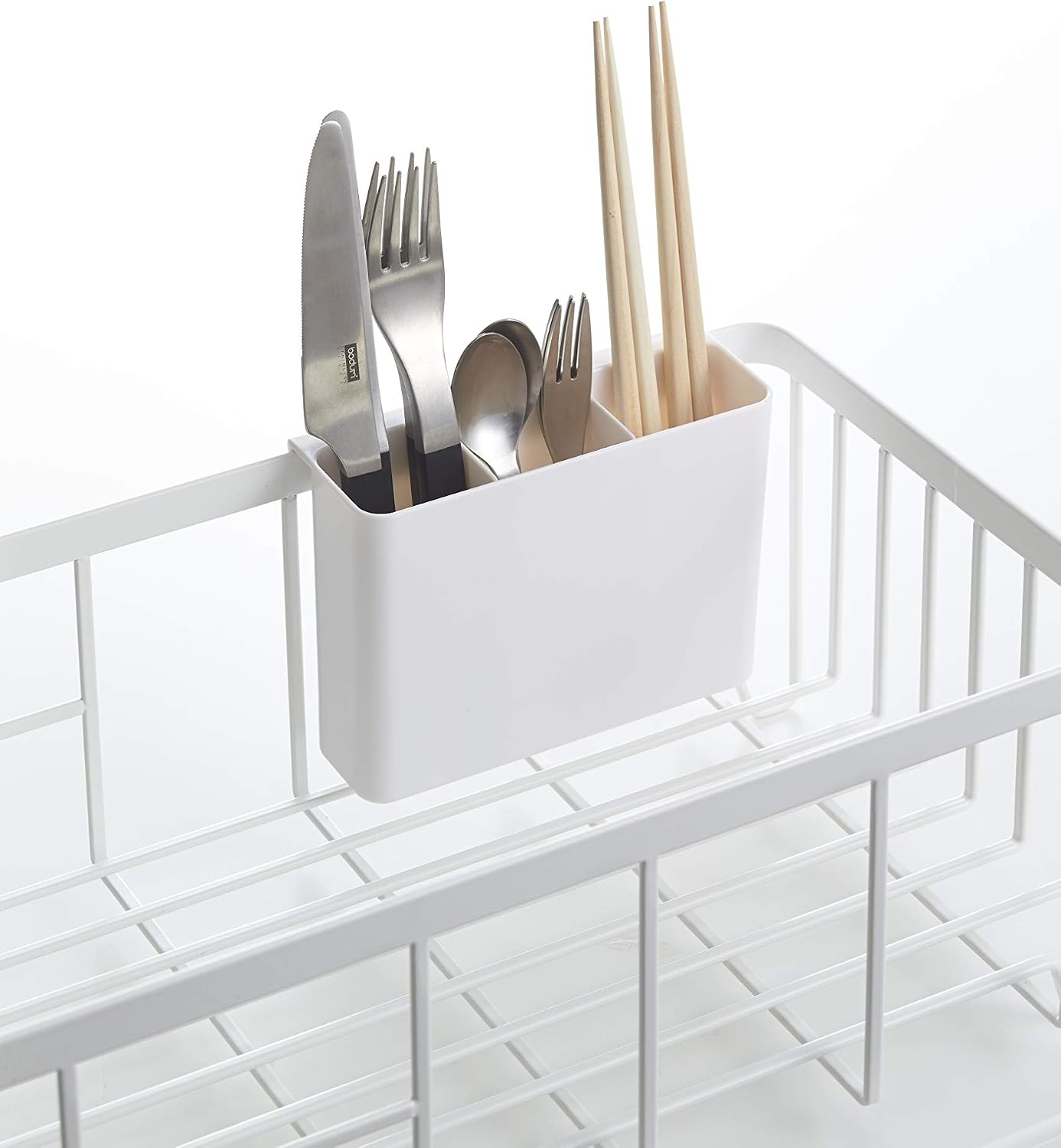 Yamazaki 2875 TOWER Sink Drainer Wire Basket, white, Steel/ABS Resin, Minimalist, 42 x 23 x 17 cm - Image 5
