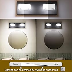 SOLFART LED Vanity Light White Round Acrylic 2