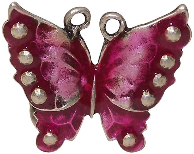 Fronhofer Gürtelschnalle Schmetterling, pink, Damen, 1,5 cm Schnalle, Buckle Butterfly, 18235