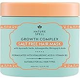 Nature Spell Hair Growth Mask, Deep Conditioner for Dry and Damaged Hair, Strengthens & Repairs Dull Tresses, with Hyaluronic Acid, Coconut Oil and Shea Butter, Colour Safe, Vegan, 13.52 Fl Oz