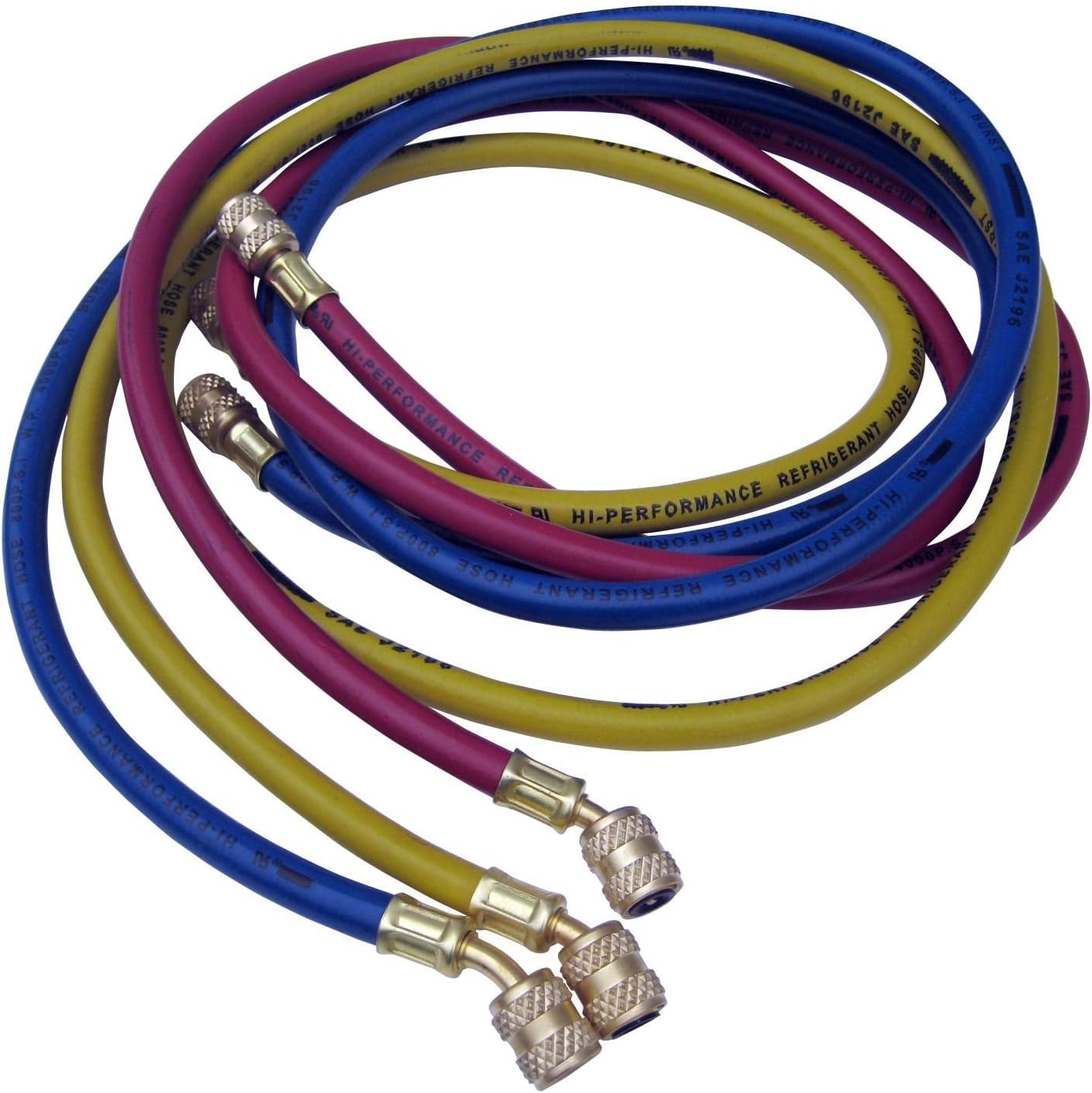 Refrigerant Hoses, 90cm, 3 Pack, 1/4" Fittings