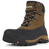 Nextpath Men's Snow Boots Winter Boots For Men 8 Inch Waterproof Insulated Winter Work Boots For Men Snow Hiking Boots