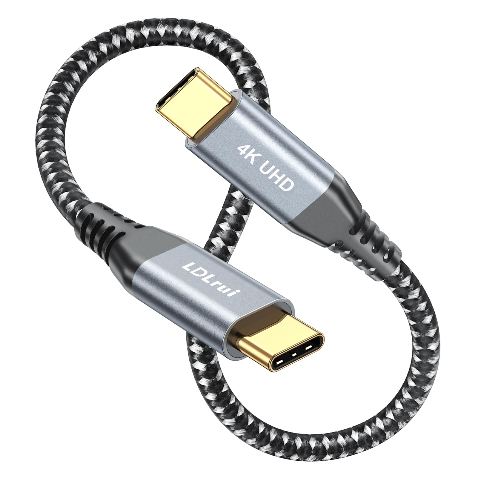 LDLrui USB C to USB C 20Gbps Data Transfer Cable 0.3m/30cm, USB 3.2 Gen 2x2 Type C PD 100W Fast Charging 4K Video Monitor Cord for iPhone 15 Pro, MacBook Pro2020, iPad Pro, Chromebook — image 1