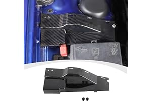 RAZPOY Engine Side Wire Dust Cover Compatible with 2015-2023 Dodge Challenger & 2011-2023 Charger, Carbon Fiber