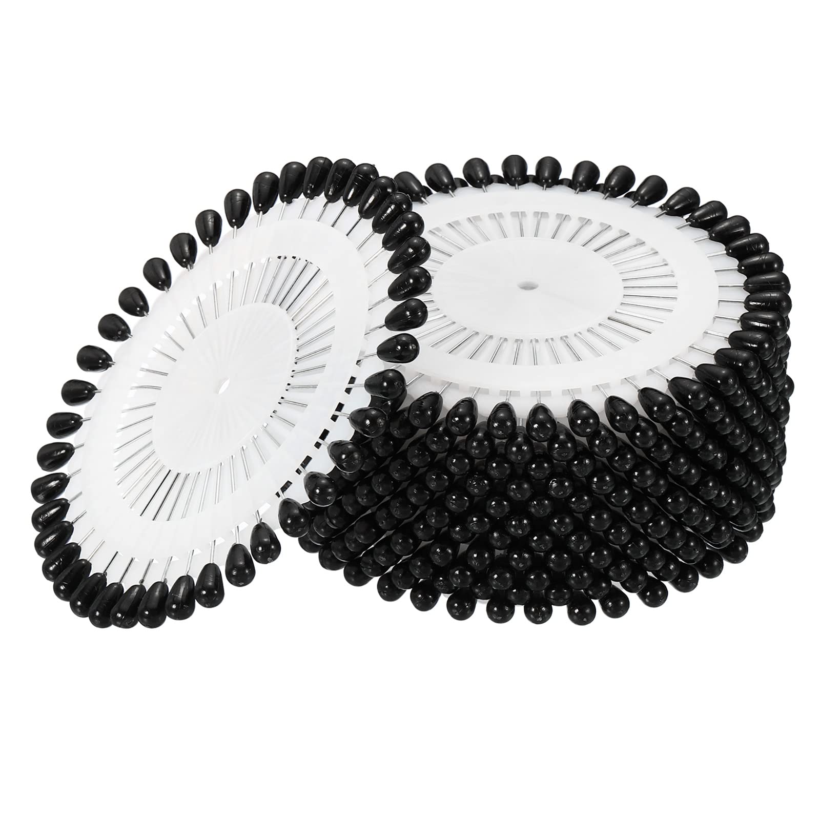 PATIKIL Sewing Pins, 24 Set Decorative Corsage Straight Pin for Sewing Crafts Supplies, Black