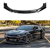 KEEPDSGN 4PCS Universal Car Front Bumper Lip Body Kit Splitter Spoiler Diffuser Protector - Gloss Black,Black Tongue