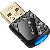 Bluetooth 5.4 USB Adapter for PC - Wireless Dongle Transmitter/Receiver, Plug &amp; Play for Windows 11/10/7, Supports Keyboard/Mouse/Headphones/Speakers/Game Controller (BR+EDR+BLE Dual Mode)
