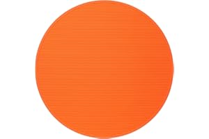 PHENFOR Pet Grooming Table Non-Slip Mat - Padded Mat for at-Home Grooming Dogs and Cats,Bathing Mat for Pets, Diameter: 22.4inch/57cm (Orange, Diameter: 22.4inch/57cm)