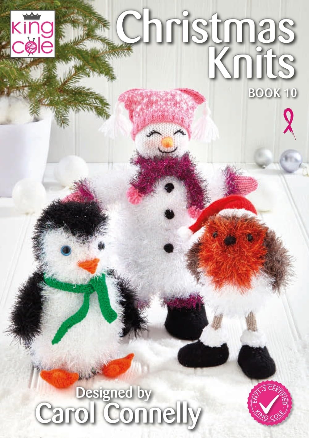 King Cole Christmas Knits Book 10 - Snow Family Penguins & Robins Knitting Patterns