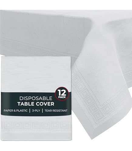 Amazon.com: Daily Chef, 3-Ply Tissue Paper Table Covers, White