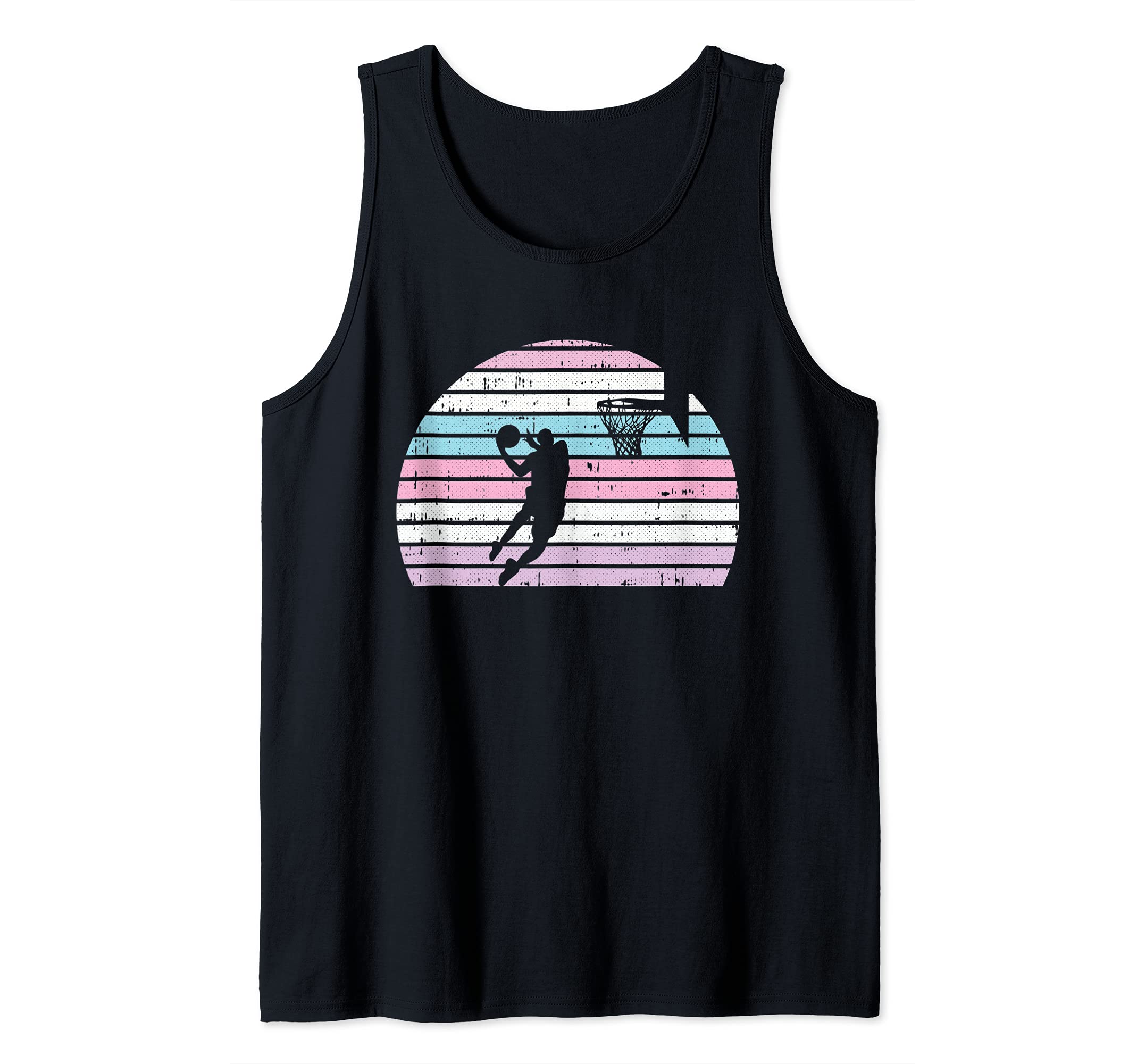 Basketball Player LGBT-Q Retro Intersexual Pride Sport Fan Tank Top
