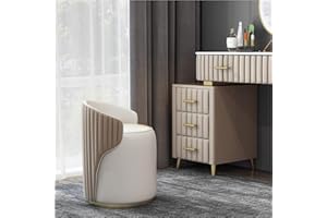 Swivel Dressing Chair with Ergonomic Seat - Multifunctional Dressing Stool for Bedroom, Living Room and Balcony, High Rebound