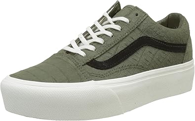 vans old skool platform sneaker olive