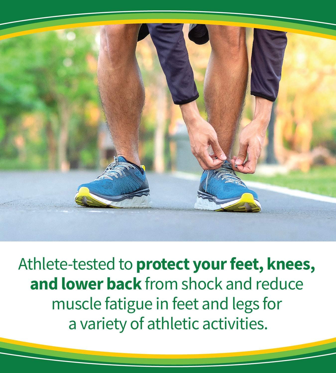 Dr. Scholl’s Sport Insoles // Superior Shock Absorption and Arch Support to Reduce Muscle Fatigue and Stress on Lower Body Joints (for Men's 8-14, also available for Women's 6-10): Health & Personal Care