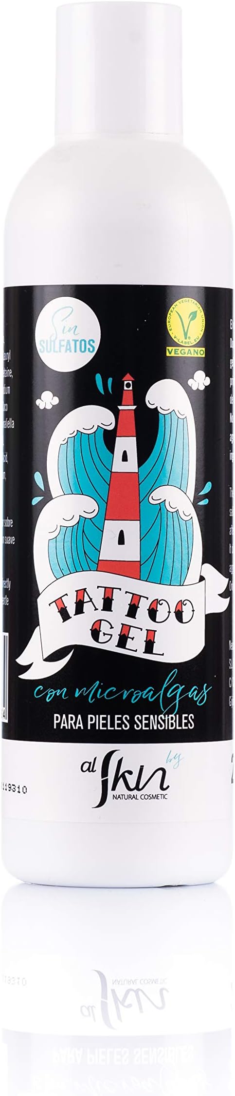 Gel For Tattoos | Neutral Soap For Caring, Hydrating And Scarring Tattoos | Paraben Free And Sulfate-Free | Tattoo Gel For Professional Care | 200 ml | Alskin