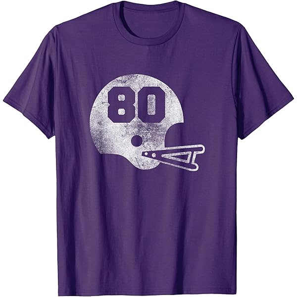 【AMERICANA】 80 PRINT FOOTBALL T SHIRT STEVE LARGENT #80 Rawlings NFL Jersey Shirt 1980s Seattle Seahawks
