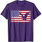 American Flag Eagle T-Shirt USA 4th of July Men Women Kids T-Shirt