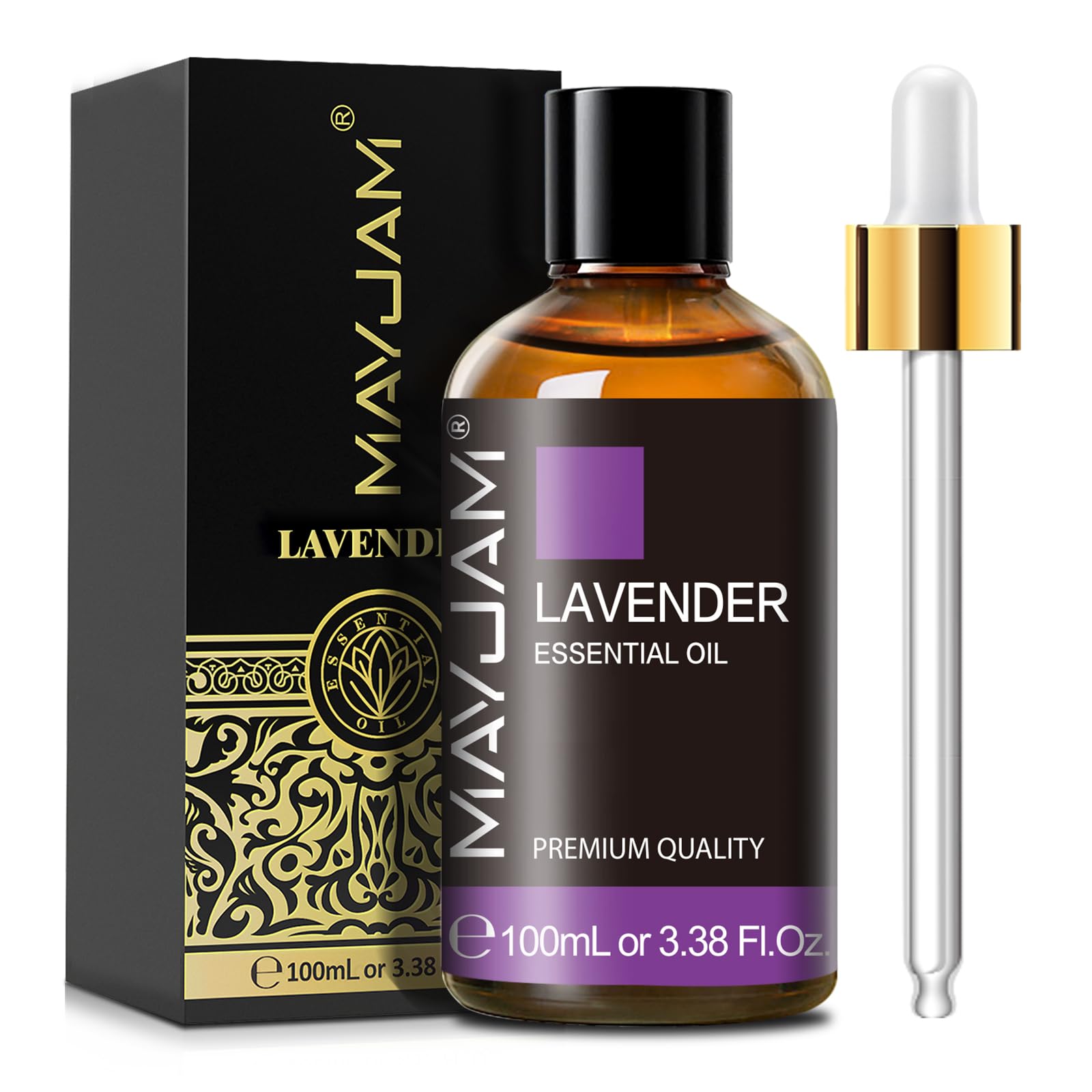 MAYJAM Lavender Essential Oils 100ML, Lavender Oil for Diffuser, Humidifier, DIY, Home, Office