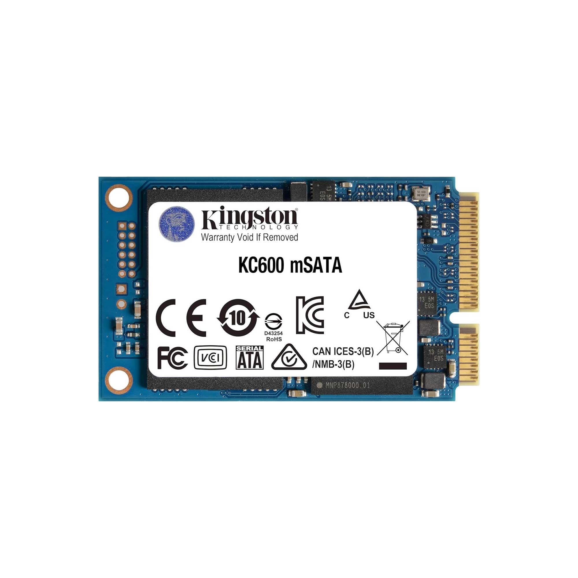 Kingston 512G KC600 SATA3 mSATA SSD | SKC600MS/512G