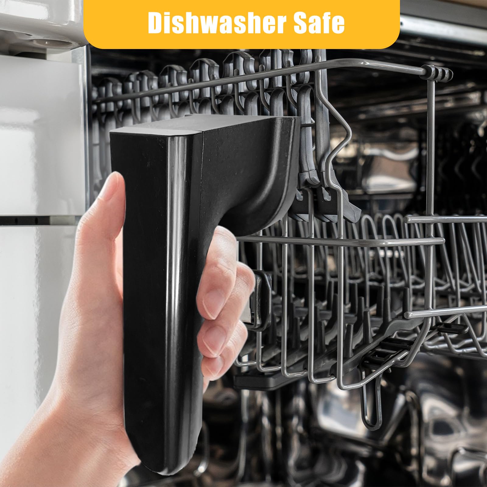 Air Fryer Handle Replacement Parts for Instants Vortex Plus 6QT/5.7QT Air Fryers, Air Fryer Handle for Instants 6QT Air Fryer, Ergonomic Design, Dishwasher Safe