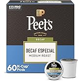 Peet's Coffee Coffee Pods, Medium Roast, Decaf Especial, 60 K Cups