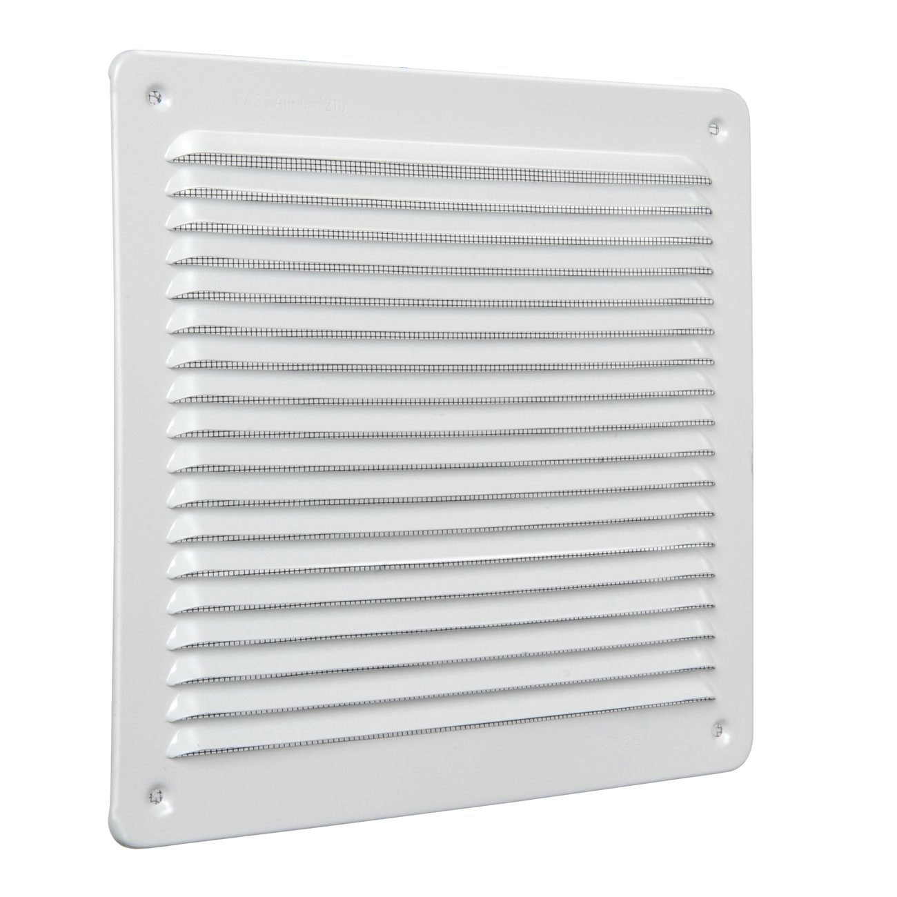 The lar2323ab-y Ventilation Grill Superimposed Quadra, White Aluminium