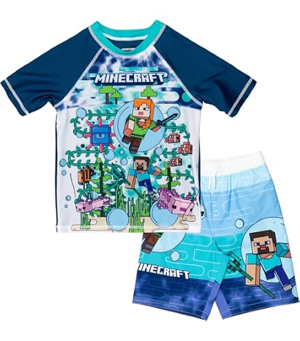 Amazon.com | Bioworld Minecraft Creeper Youth 4-Piece Travel Set