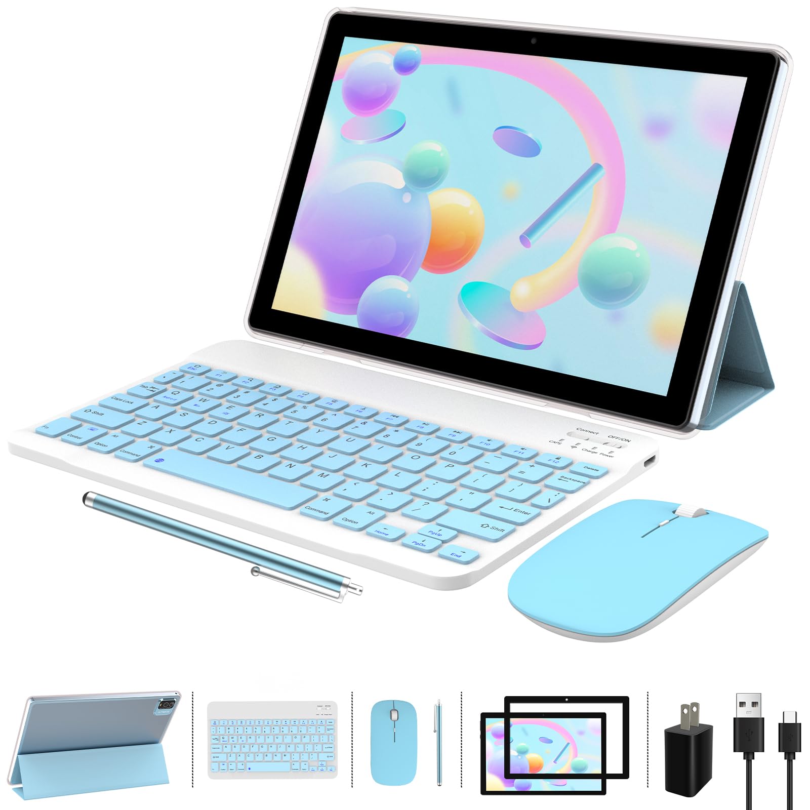 Mua Tablet 10 Inch Android 13 Tablet, 2 in 1 Tablets, Include Keyboard ...