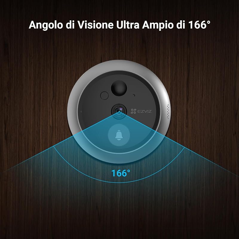 CP4 Spioncino Digitale WiFi 1080P con Schermo Touch 4,3"
