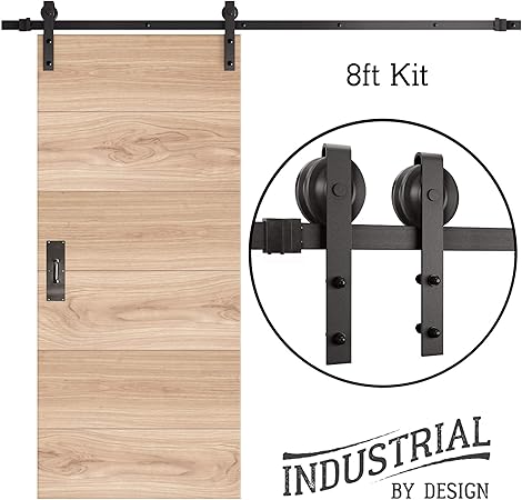 Amazon Com Industrial By Design 8ft Single Sliding Barn Door