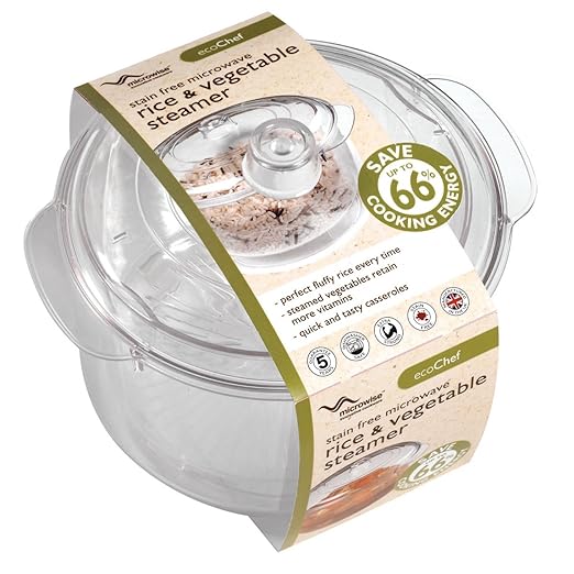 Eco-Chef - Recipiente para cocinar al vapor en microondas