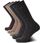 Calvin Klein Mens Crew Socks - 5 Pack Moisture-Wicking Cushioned Athletic Crew Socks for Men for Running & Workout