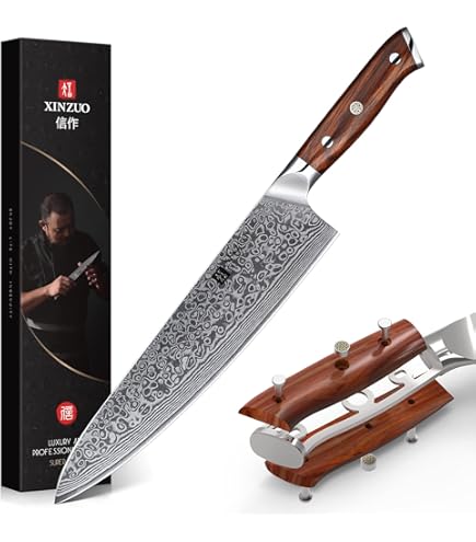 Amazon.com: XINZUO Damascus Steel Chef Knife, 8.5 inch