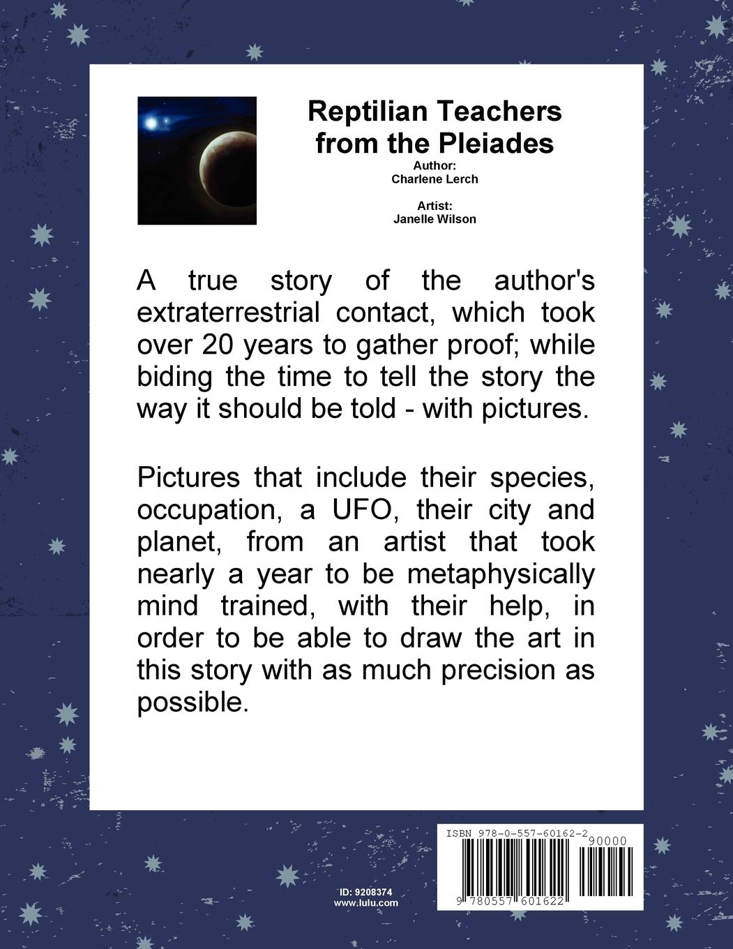Reptilian Teachers From The Pleiades Lerch Charlene 9780557601622 Amazon Com Books