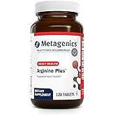Metagenics Arginine Plus - 1.5 g L‑Arginine with Methyl Folate (L‑5‑MTHF) - Supports Healthy Blood Flow, Circulation & Heart Health - Non‑GMO, Gluten‑Free, Vegetarian - 120 Tablets