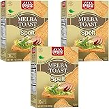 Only Kosher Candy Spelt Melba Toast Flatbread Crackers Kosher Parve with No Artificial Flavor, Fresh Natural Ingredients, Kos