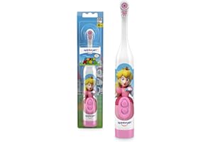 Spinbrush Princess Peach Kid’s Electric Battery Toothbrush, Soft Bristles
