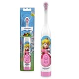 Princess Peach Kid’s Spinbrush Electric Battery Toothbrush, Soft Bristles