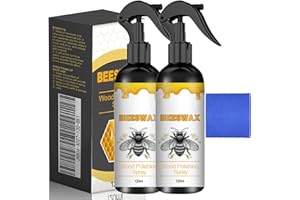 Awtse Natural Beeswax Care Spray & Restorer, Natural Beeswax Spray Polish, Bees Wax Sprays Furniture Polish for Living Room, Kitchen and Wood Furniture Floors