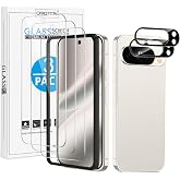 OMOTON 3+2 Pack for Google Pixel 10 Pro Screen Protector 6.3 inch | 3 Pack Tempered Glass Screen Protector&amp;2 Pack Camera Lens Protector with Alignment Framework, Case Friendly(Not for 10/10 XL)