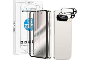 OMOTON 3+2 Pack for Google Pixel 10 Pro Screen Protector 6.3 inch, 3 Pack Tempered Glass Screen Protector&2 Pack Camera Lens Protector with Alignment Framework, Case Friendly(Not for 10/10 Pro XL)