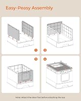 Feandrea Hidden Cat Litter Box with Hood Slide-Out Tray 15 kg Capacity view 8